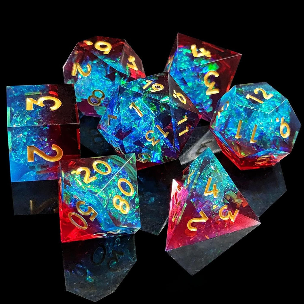 Resin Pointed Dice for Tabletop RPG